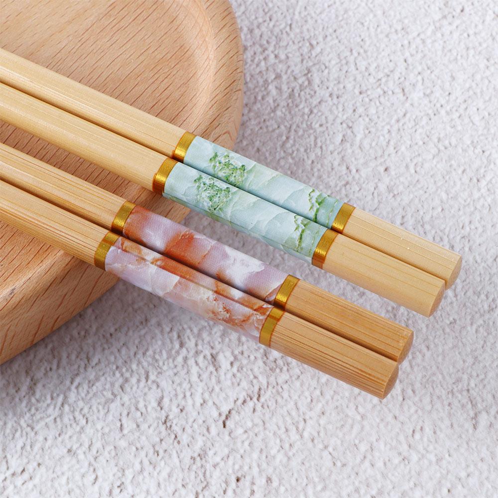 Chinese Style 5Pairs Sushi Rice Anti-skid Dinnerware Set Chopsticks Kitchen Supplies Tableware