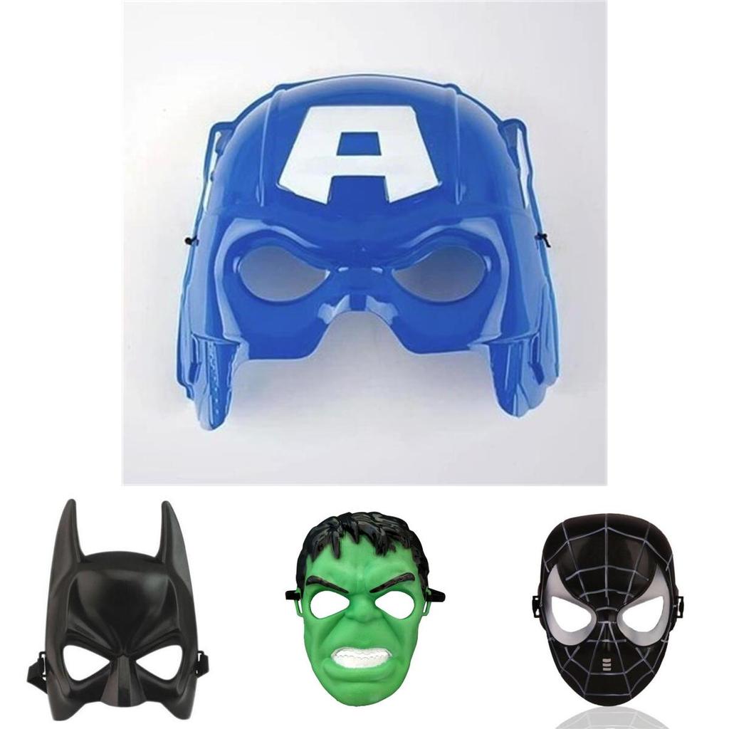 Avengers Themed Hulk Iron Man Full Face Mask For Superhero Kids Cosplay