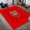 Arsenal Football Club2 Flanellmuster Quadratischer Teppich, Teppich, Teppich für Wohnzimmer Schlafzimmer Sofa Spielzimmer Dekoration, Rutschfeste Fußmatte