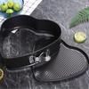 1PC non-stick heart-shaped buckle cake mold, round carbon steel belt buckle cake mold, mousse baking tool, cake baking pan