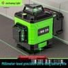 Green Light 8/12/16 Laser High-Precision Red Infrared Level for Outdoor Wall and Floor Mounting