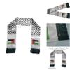 Premium Quality Palestinian Flag Scarf 14*130cm Double Layered Design