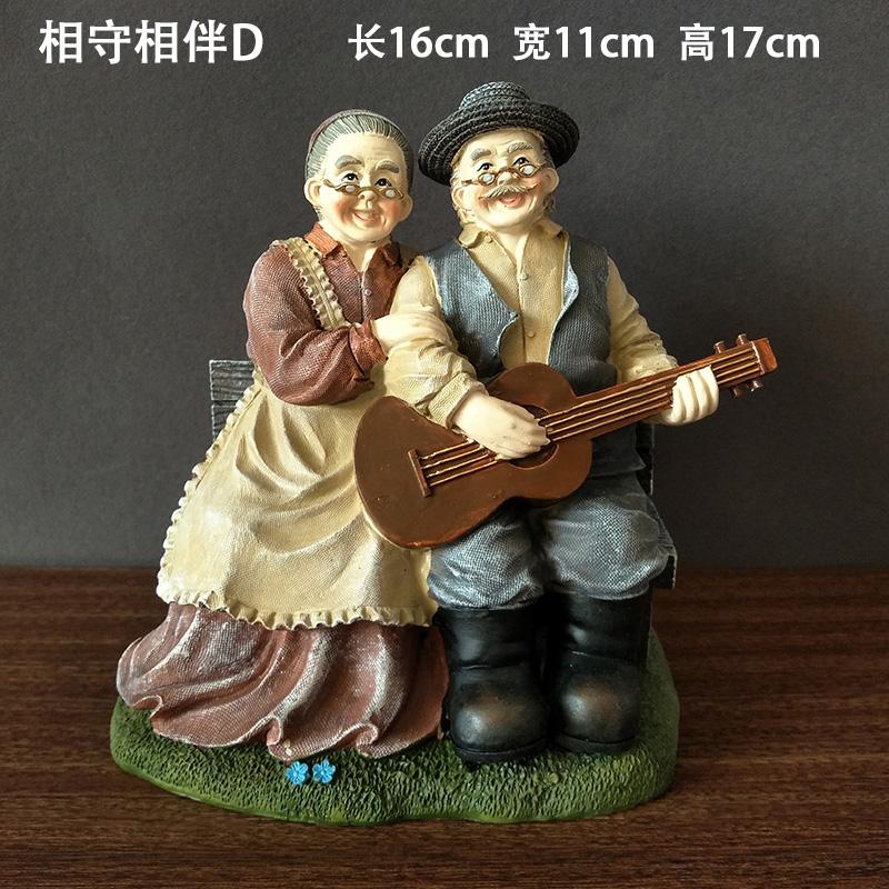 Old Man Old Lady Home Decorations Love Gift Ornament Grandpa And Grandma Grow Old Together Room Decoration Vintage Home Decor