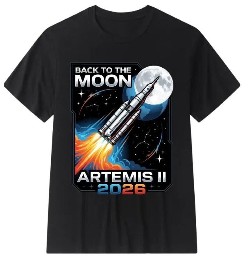 Artemis 2 Launch Back To The Moon 2026 T-Shirt NASA Space Mission For Men Women