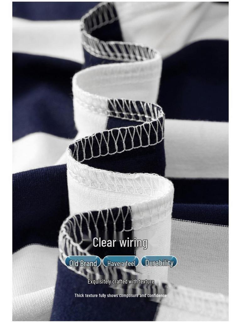 Pánské bavlněné polo s pruhy, Léto 2025 Slim Fit