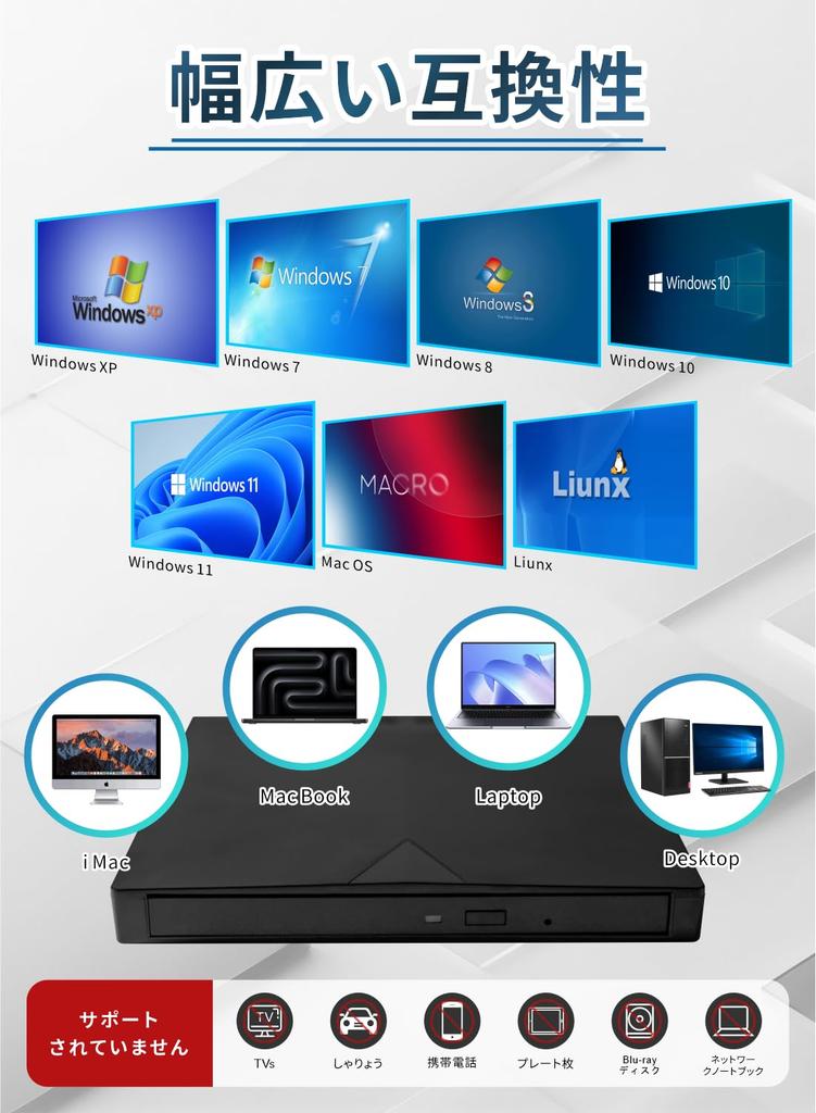 În CD DVD suportă atât USB DVD extern portabil DVD CD suportă hard extern Windows port [Nou 2025] player, player, conexiuni 3.0/Type-C, 7-în-1