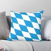 Bavarian Flag Pillowcase Polyester Linen Velvet Creative Zip Decor Throw Pillow Case Bed Cushion Cover