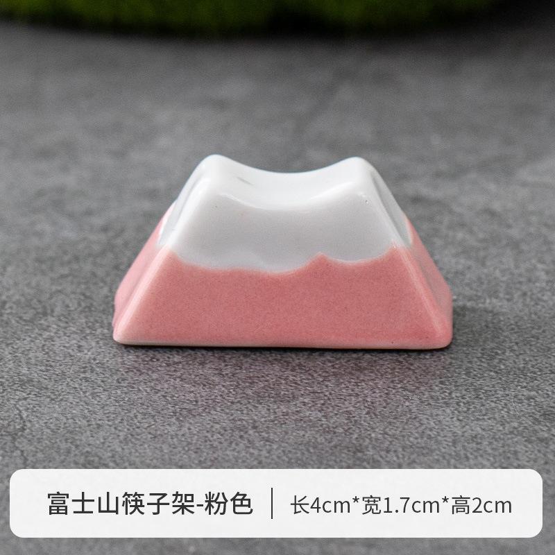 Japanese Fuji Mountain Ceramic Chopsticks Rack Groceries Chopstick Holder Painting Ceramic Tableware Ornaments Rack Kitchen tool