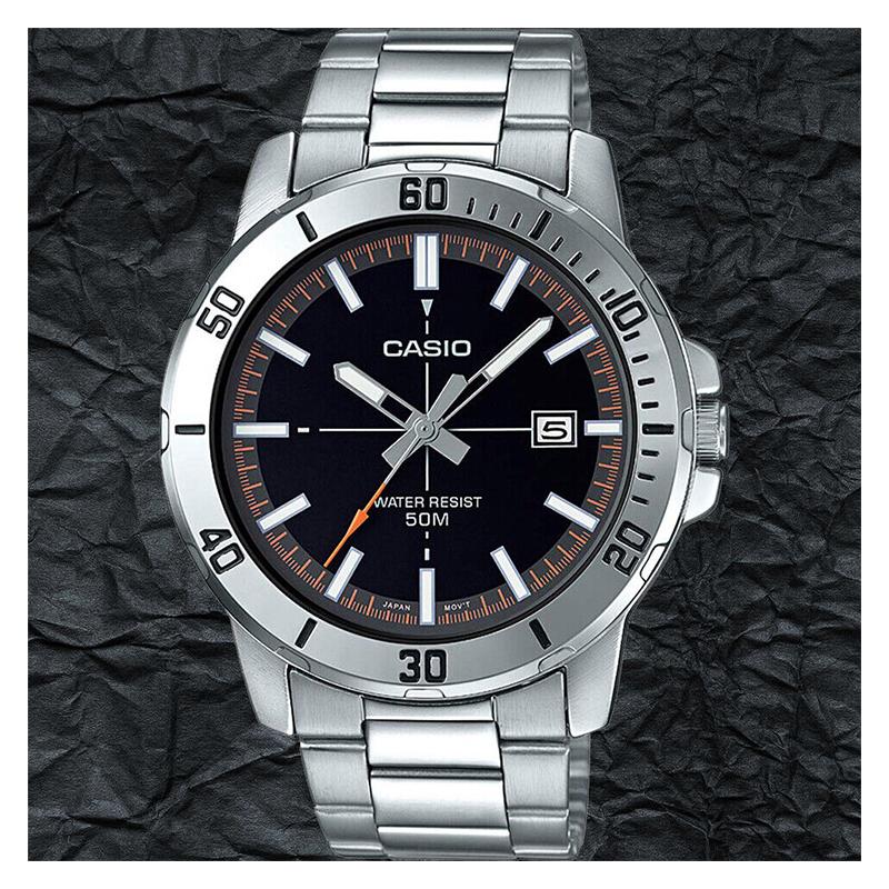 Casio STANDARD Series Swordfish Water Ghost Heart of the Ocean Versatile Classic Pointer Date Display Waterproof Quartz Movement MTP-VD01D-1E2V