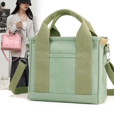 Drobės daug skyrių rankinė moteriška peties crossbody krepšys