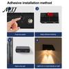 Outdoor Solar Wall Lights Fence Light, Washer Waterproof Warm Light Lamps Lamp, Garden Street Balcony Yard Stairs Decor Energy-saving
