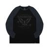 Blank Brick Butterfly Raglan Long Sleeve Black