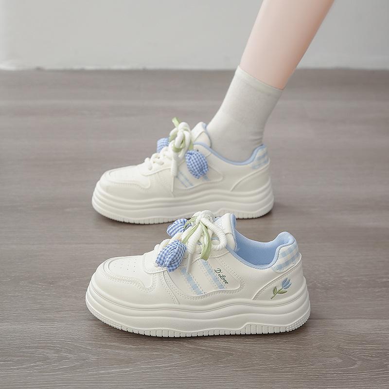 Pinke Plateau-Sneaker für Studentinnen, Sommer, neues Nischendesign, atmungsaktive Sportschuhe