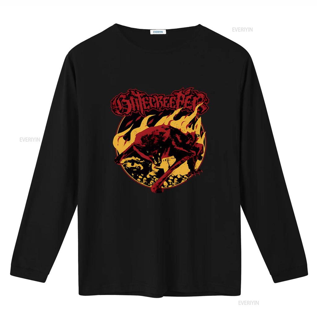 GATECREEPER Craving Flesh T Shirt Gothic Wolf Flame Design for  Vintage Washed Breathable Graphic Stylish Homme Unisex Soft