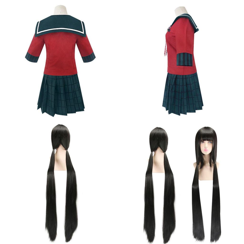 Danganronpa Maki Harukawa School Uniform Cosplay Costume Jacket Skirt Outfit Set