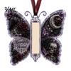 Graduation Money Gift Box Acrylic Butterfly Cash Ornament, Christmas Halloween Holder with Clear Rolled Bill Storage Container Compartment,