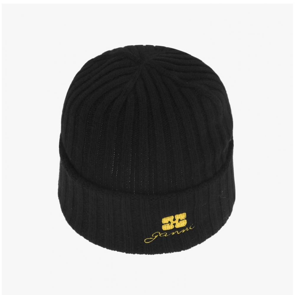 Ganni Future Beanie Logo Embroidery B3020103 099