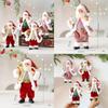 Cute Santa Claus Ornament With Musical Instruments Christmas Decoration Props For Christmas Tree