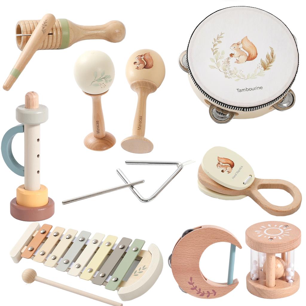 Strumenti Musicali Montessori Musica Bambino 0 12 Mesi Giocattoli Batteria Xilofono Bambini Prima Educazione Strumenti in Legno Giocattoli per Bambini
