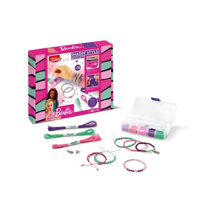 Kit de création de bijoux - Maped Creativ - Bracelets Barbie - 16 bracelets - Dès 7 ans - Coloré