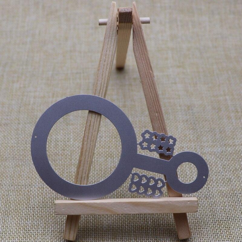 Circle Key Metal Cutting Dies Cut Mold Star Heart Decor Scrapbook Paper Craft Knife Mold Stencil