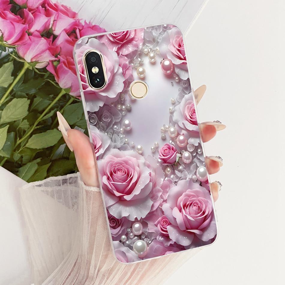 For Xiaomi Redmi Note 6 Pro Cute Flower Butterfly Cat Painted Case For Redmi Note6 Soft Silicone TPU Phone Cases