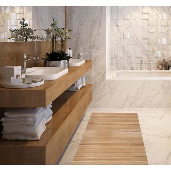 Storplanet Tapis En Bambou Cool Natural 60 X 90 Cm