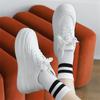 White Shoes Women 2025 Autumn Outdoor Running Shoes for Women Winter Thick Bottom Height Increase Board Casual Shoes Sneakers