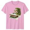 Wooden Rowboat Coastal Scenery Travel Unisexs TShirt Unisexs Graphic Tee