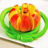 Coupe-pomme en plastique avec manche, couteau à fruits en acier inoxydable, accessoires de cuisine