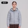 Womens Lightweight Hooded Short Down Jacket 90% White Duck Slim Fit Casual Outerwear Fall Winter 2026