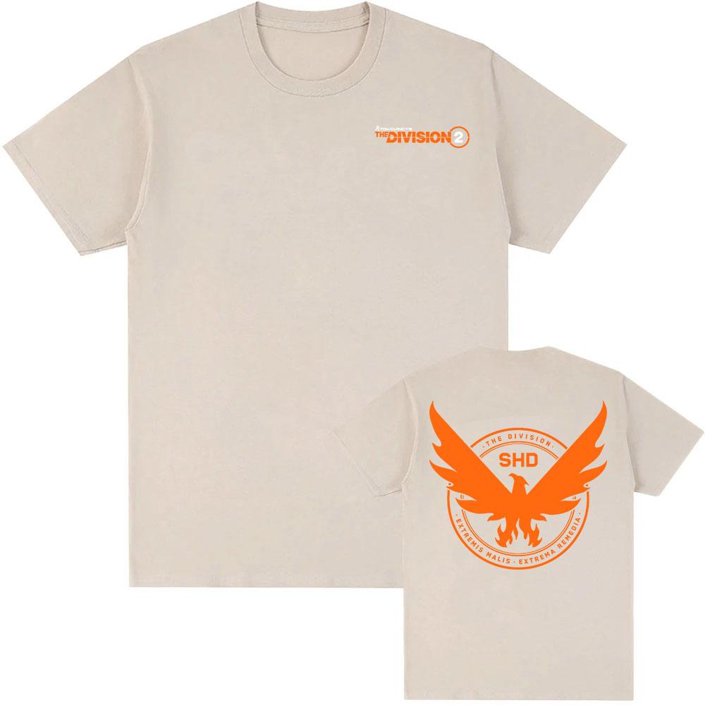 Game Tom Clancy's The Division 2 SHD Tees Short Sleeve Summer O-neck Male T-shirt Casual Fashion Design Graphic Print Merch