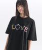 AMBLER Crayon Love Graphic Short Sleeve T-Shirt As1302 (Black)