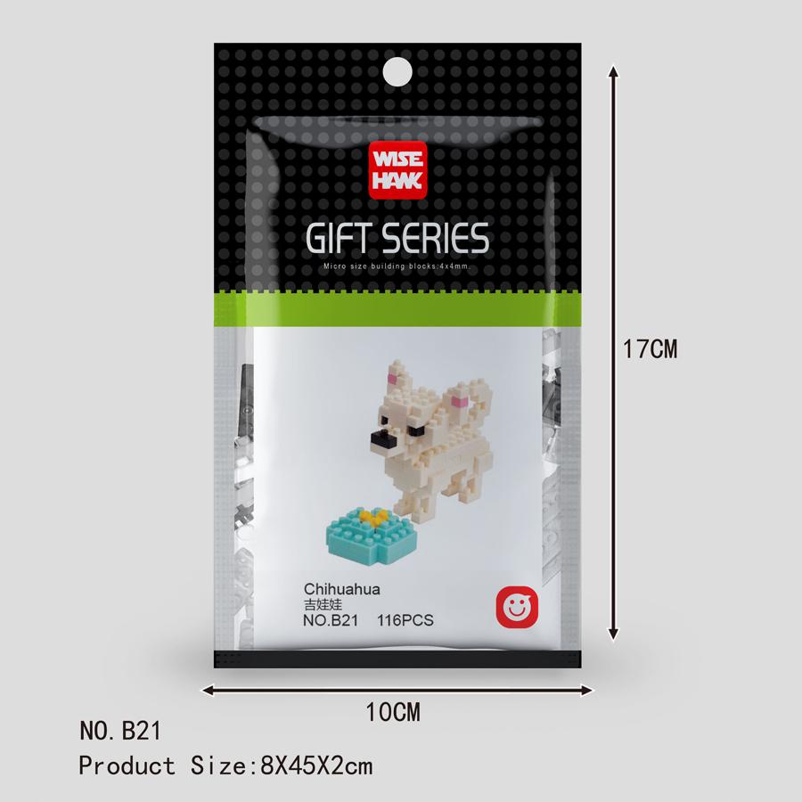 Mini Tiere Mikropartikel Bausteine Diamantsteine Kinderspielzeug Katze Hund Fisch Vögel Modelle Montage Spielzeug Geschenksets