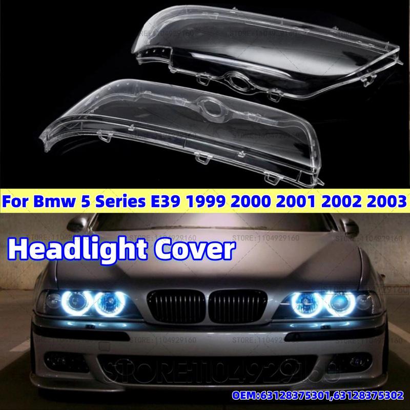 For BMW 5 Series E39 1999-2003 Car Headlight Lampshade Cover Shell Glass Lens Automobiles Head Light Lamp Lens Body kits Tuning