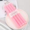 European Minimalist Solid Color Candle Long Straight Pole Pearl Design Home Wedding Dinner Decor Western Style Candle Ornament