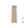 Metal Label Flanged Stockings Set Ins Wind Long Stacking Socks Children'S Autumn And Winter Solid Color Pit Strip Thin Calf Socks
