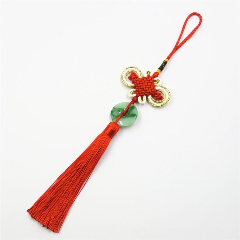 8 Plates Of Phnom Penh Rich And Noble Knots, Jade Slices, Mini Small Pendants, Pendants, Characteristic Handmade Weaving Gifts, Chinese Knots.