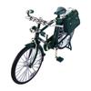 1:8 Bicycle Model Vintage Chinese Postman Bicycle Home Desktop Decor Cycling Figurine DIY Microlandscape Retro Bike Kids Toys
