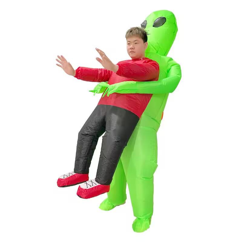 Inflatable Alien Carry-Me Costume for Halloween and Parties