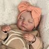 19 Inch Reborn Baby Dolls Soft Cloth or Full Vinyl Body Finished Levi Sleeping Newborn Babies Doll 3D Painted Skin Visible Veins Collectible Art Dolls