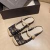 Fashion Summer Woman's Lace Slippers French Women Sandals Flat Shoes Fashion Street Style Casual Ladies Dress Shoes MaryJane Shoes Mujer
