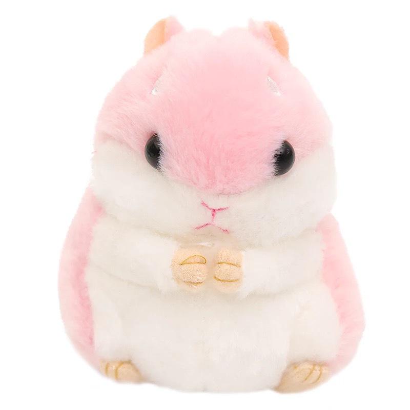 Cute Japanese Hamster Plush Keychain Doll - Small Pendant Backpack Ornament