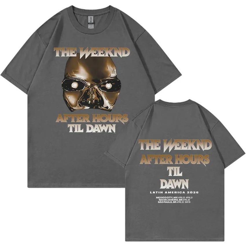 Black Oversized The Weeknd After Hours Til Dawn Tour Merch Women And Men T-shirts