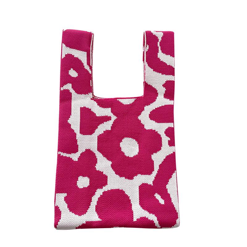 Colorful Knitted Handbags: Women's Fashion Shoulder Bags & Vest Waistcoat Styles