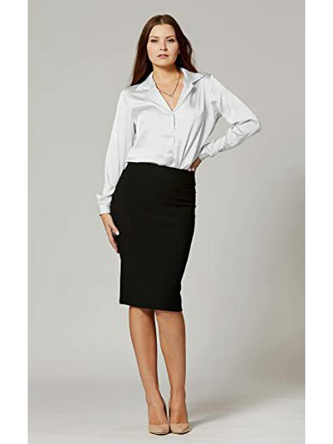 European and American Double-layer High Waist Pencil Skirt - Professional Women's A-line Skirt
