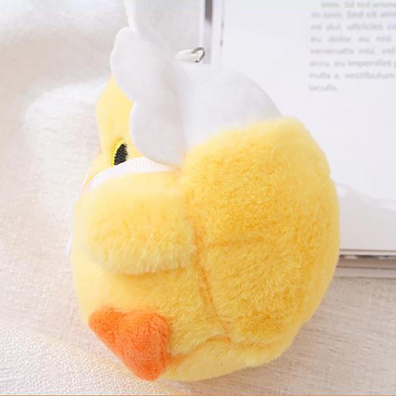 1Pc Cute Little Yellow Chicken Pendant Plush Toy Doll Bag Pendant Keychain Doll