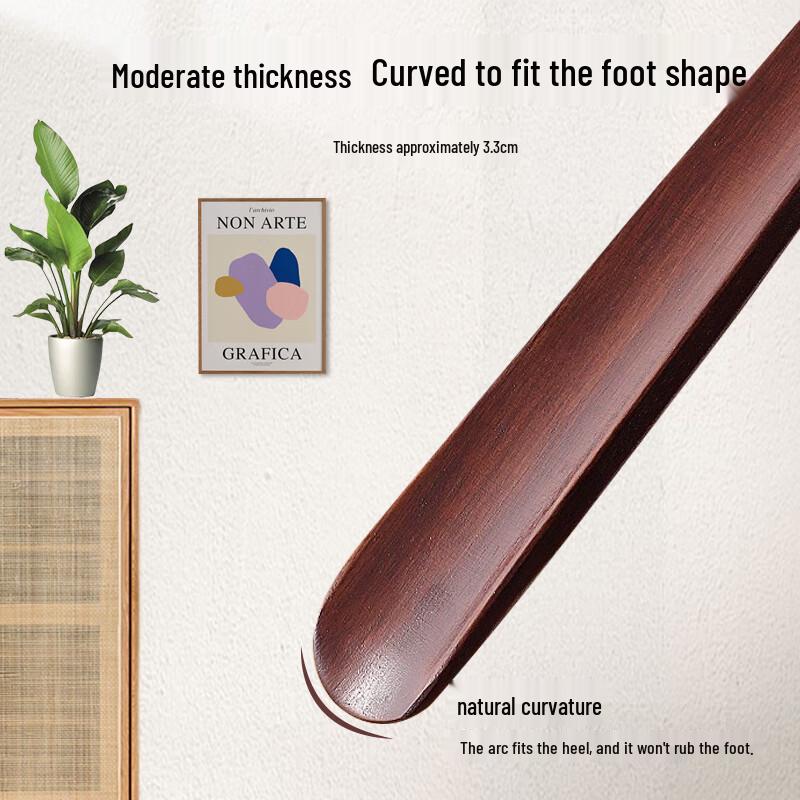 Extra-Long Solid Wood Shoehorn