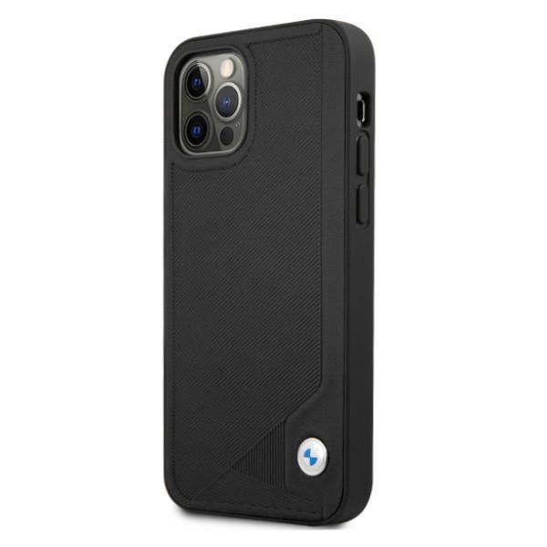 Etui Bmw Bmhcp12Mrcdpk Iphone 12/12 Pro 6,1 Czarny/Black Hardcase Leather Deboss