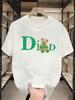 This Summers Popular Trendy Brand Shortsleeved Bearletter Crewneck Heavy and Comfortable Tshirt for Both Men and Women